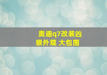 奥迪q7改装凶狠外观 大包围